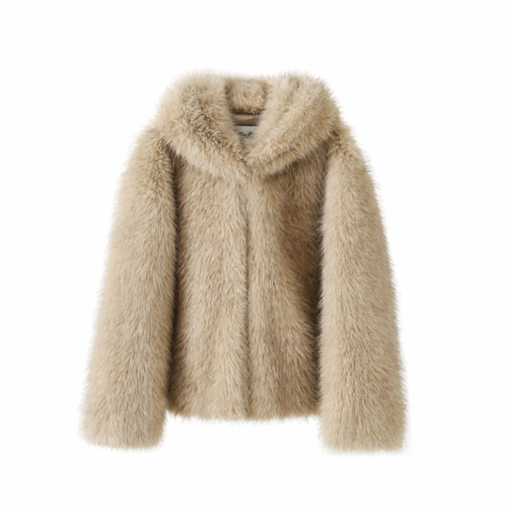 Esméa Plush Hooded Faux Fur Coat – Luxury Faux Fur Outerwear