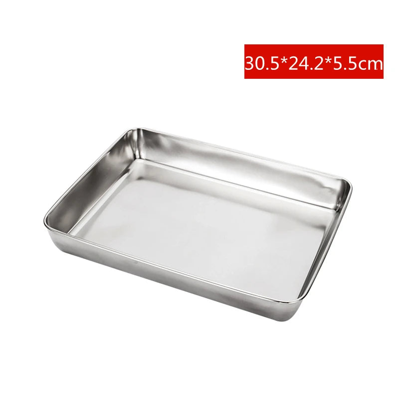 Stainless Steel Roasting Tray – Oven Baking Pan