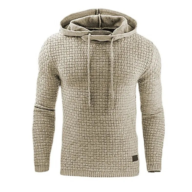 Men's Textured Knit Hoodie