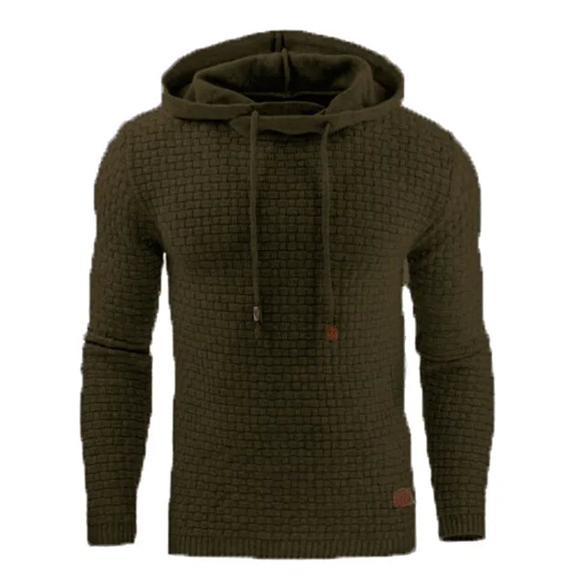Men's Textured Knit Hoodie