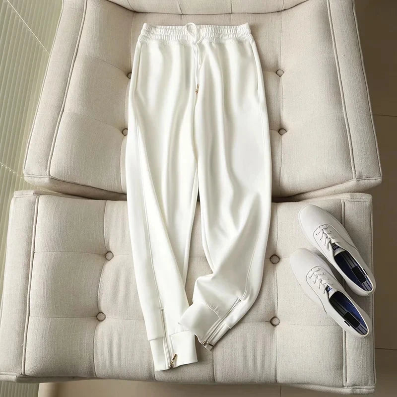 Sierra White Sweatshirt & Pants Co-Ord Set