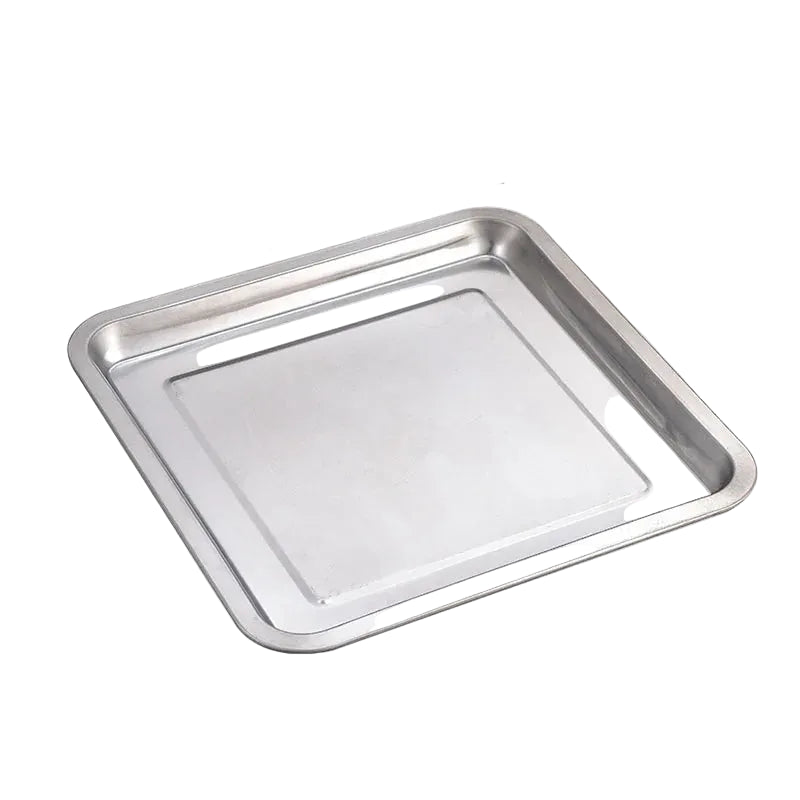 Stainless Steel Square Baking Tray – Heavy Duty Oven Roasting Pan