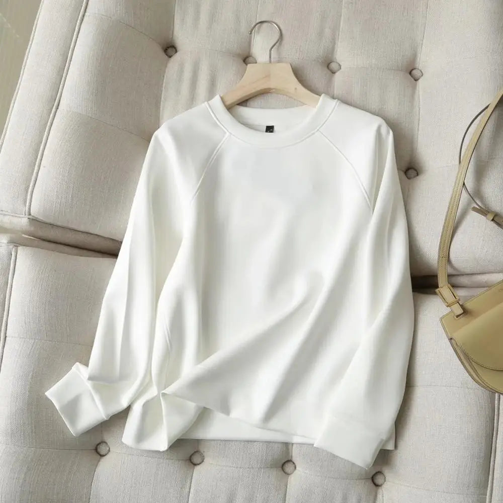 Sierra White Sweatshirt & Pants Co-Ord Set
