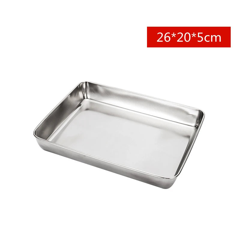 Stainless Steel Roasting Tray – Oven Baking Pan