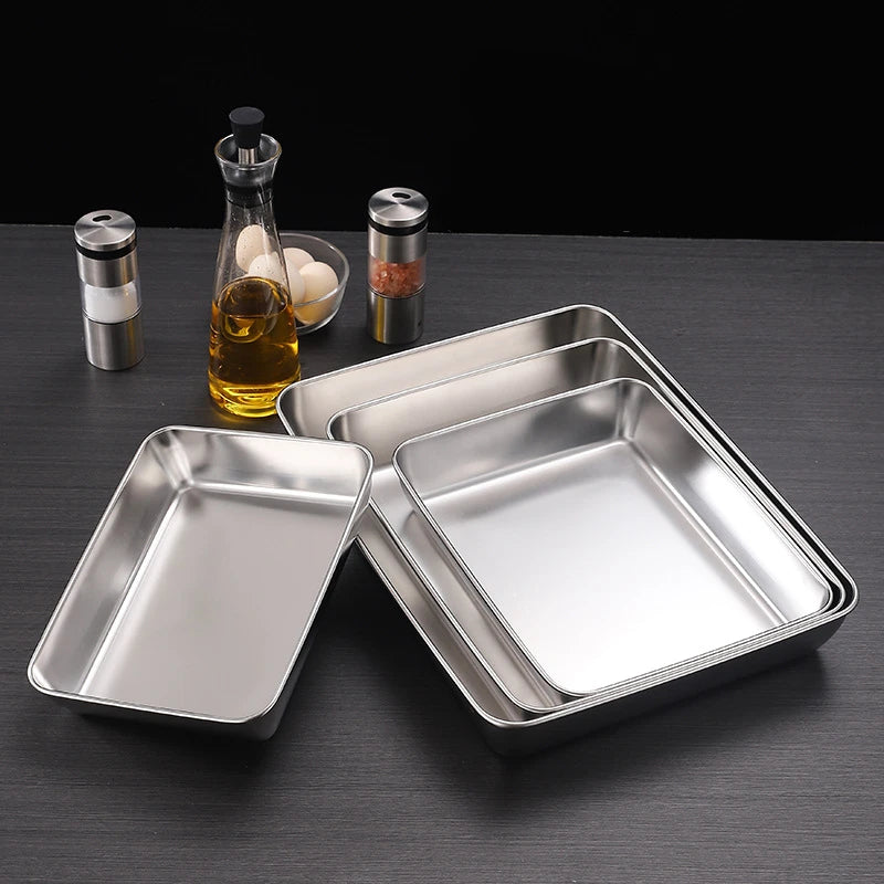 Stainless Steel Roasting Tray – Oven Baking Pan