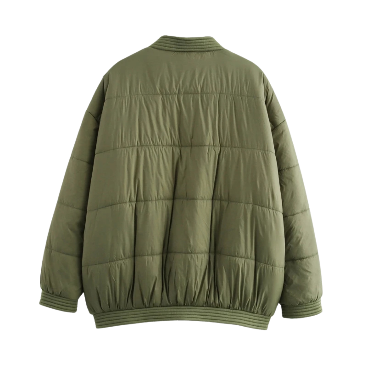 Oversized Quilted Bomber Jacket