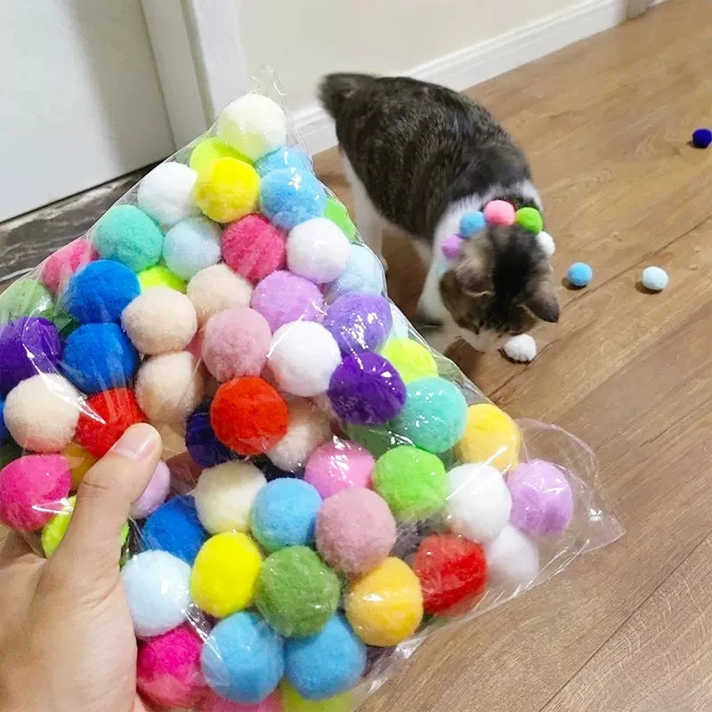 Cat Toy Plush Ball Shooter