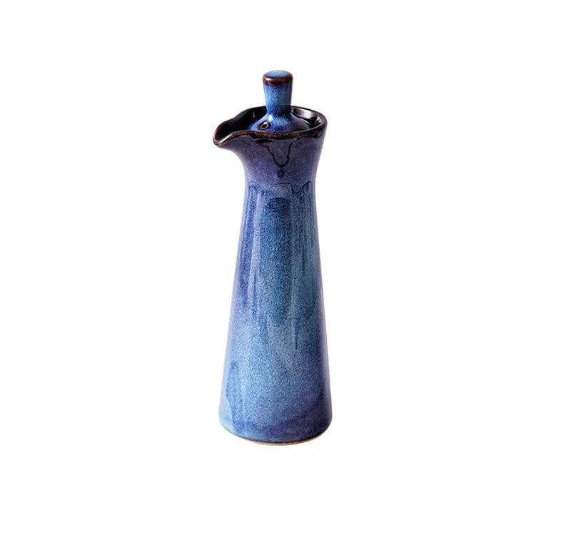 Arden Glazed Ceramic Oil Bottle – 150ml Kitchen Pourer for Olive Oil, Vinegar & Seasoning
