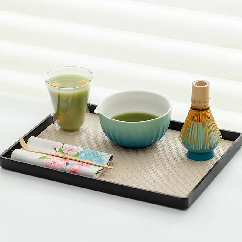 Zen Matcha Gift Set – 6-Piece Japanese Matcha Tea Making Kit with Ceramic Bowl, Whisk, Scoop & Sifter