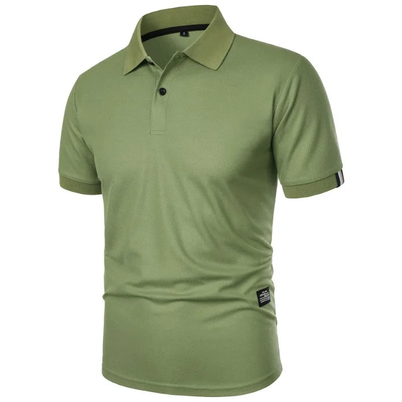 Men’s Short Sleeve Polo Shirt – Classic Smart Casual Top in Beige, Black, Navy, Grey, White, Burgundy, Green & More