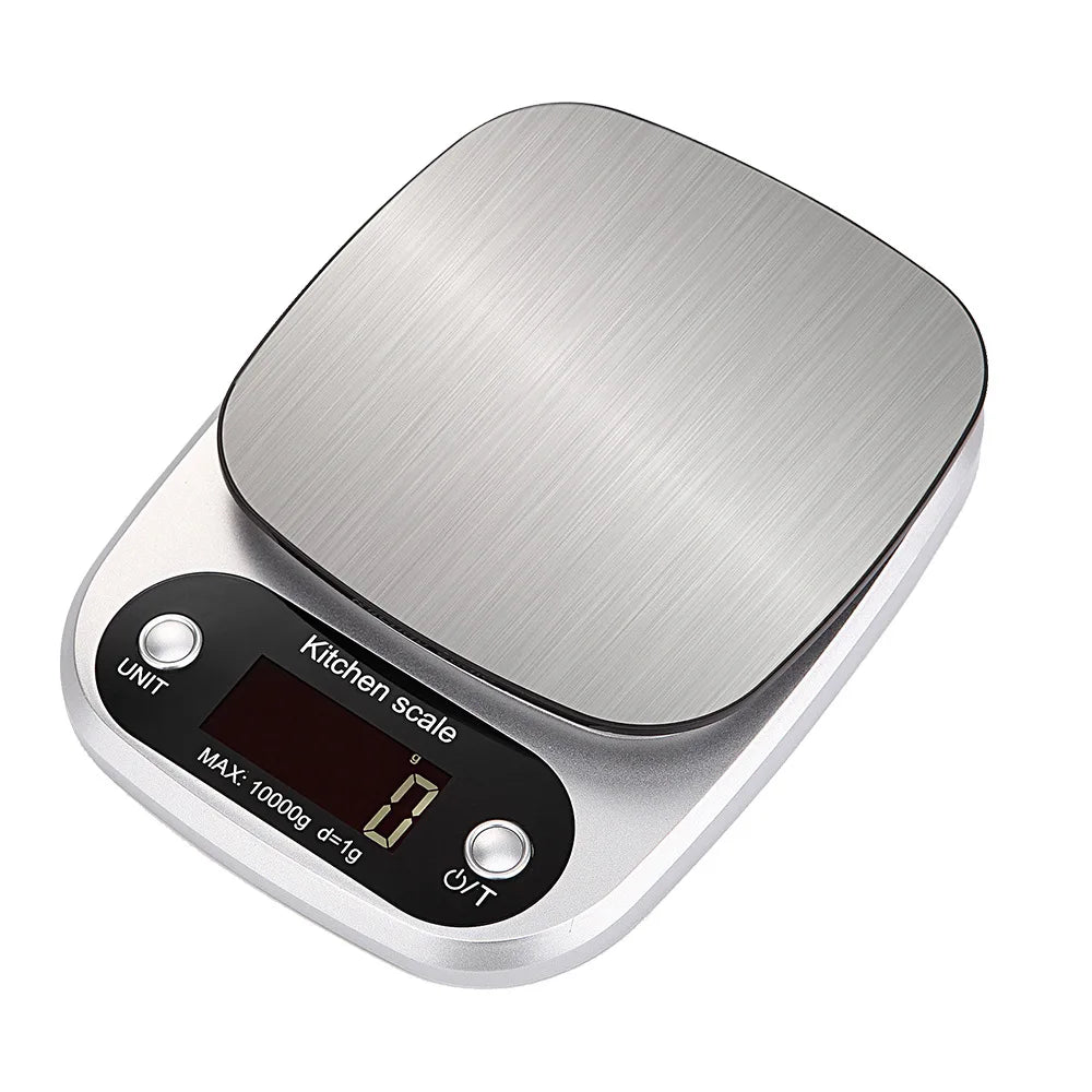 Digital Kitchen Weighing Scale – Stainless Steel Food Scale with LCD Display & High Precision Sensors