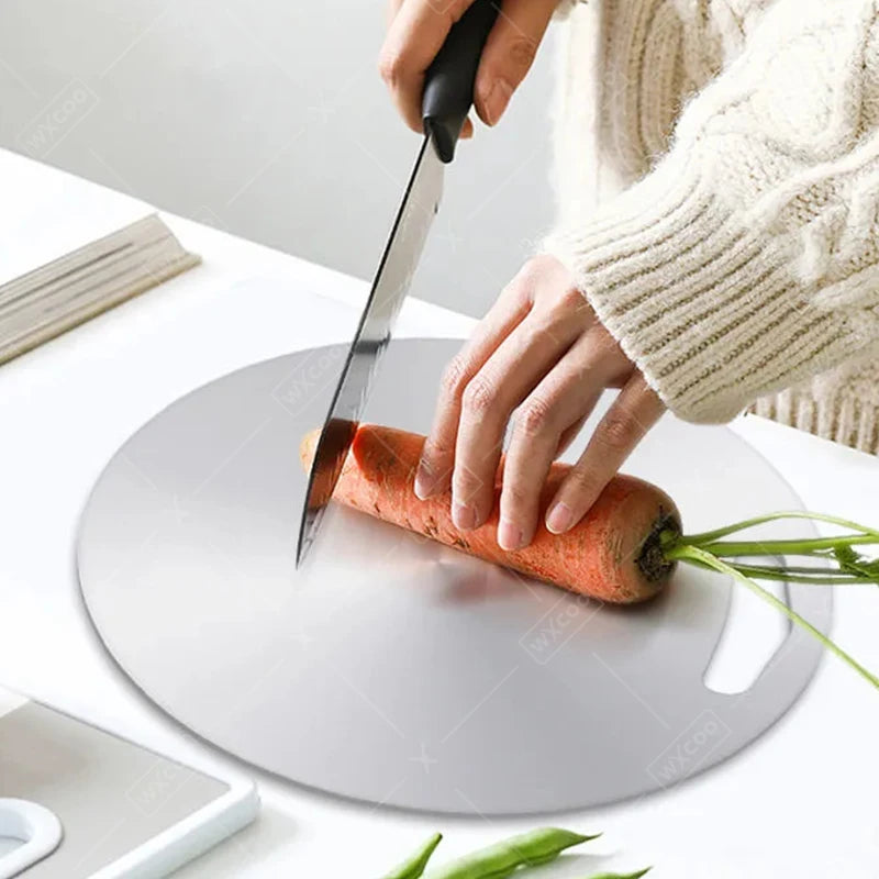 Stainless Steel Chopping Boards – Non-Slip, Hygienic Food Prep Boards in Round & Rectangular Styles