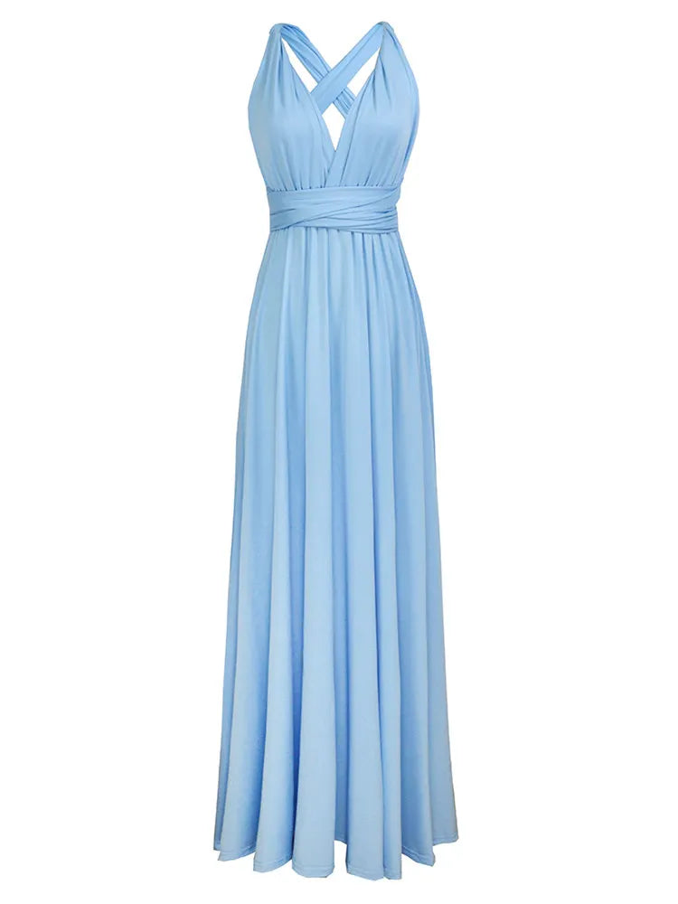 Marzella Multiway Maxi Dress – Tie Wrap Bridesmaid and Formal Occasion Gown in Multiple Colours