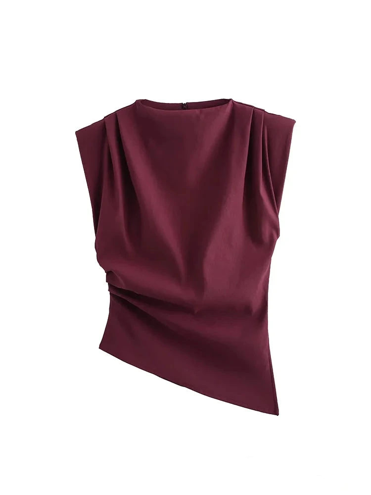 Asymmetrical Sleeveless Top