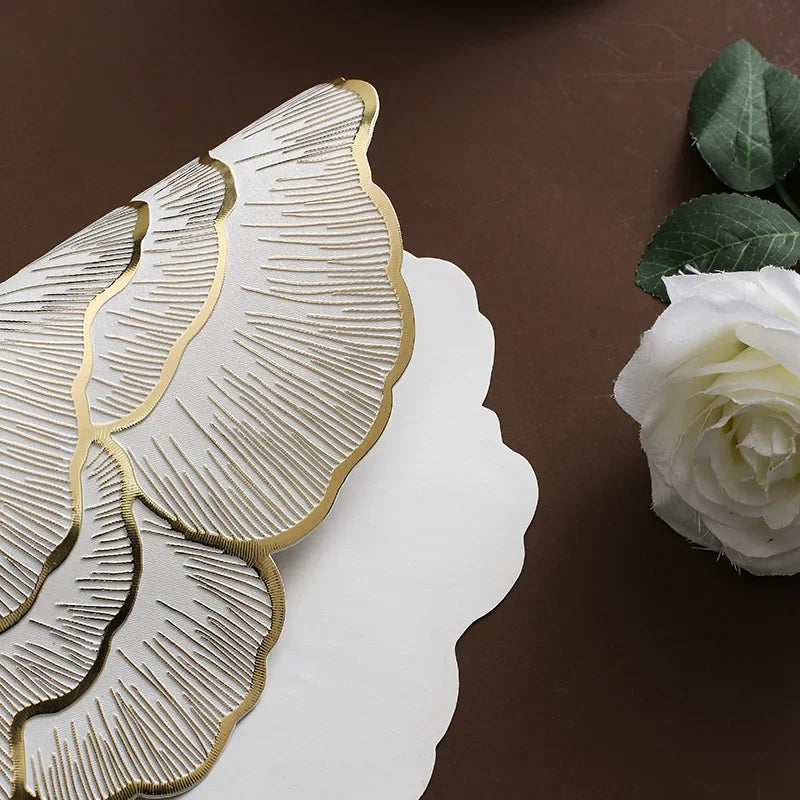 Floral Placemat – Elegant Cream Table Mat for Weddings, Dinner Parties & Everyday Use