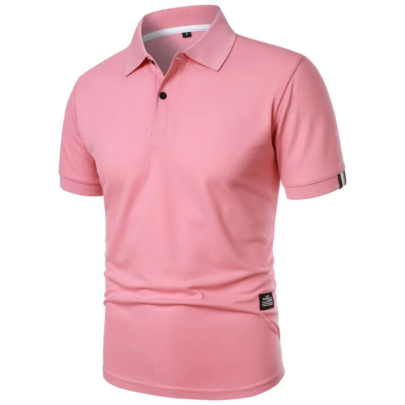 Men’s Short Sleeve Polo Shirt – Classic Smart Casual Top in Beige, Black, Navy, Grey, White, Burgundy, Green & More