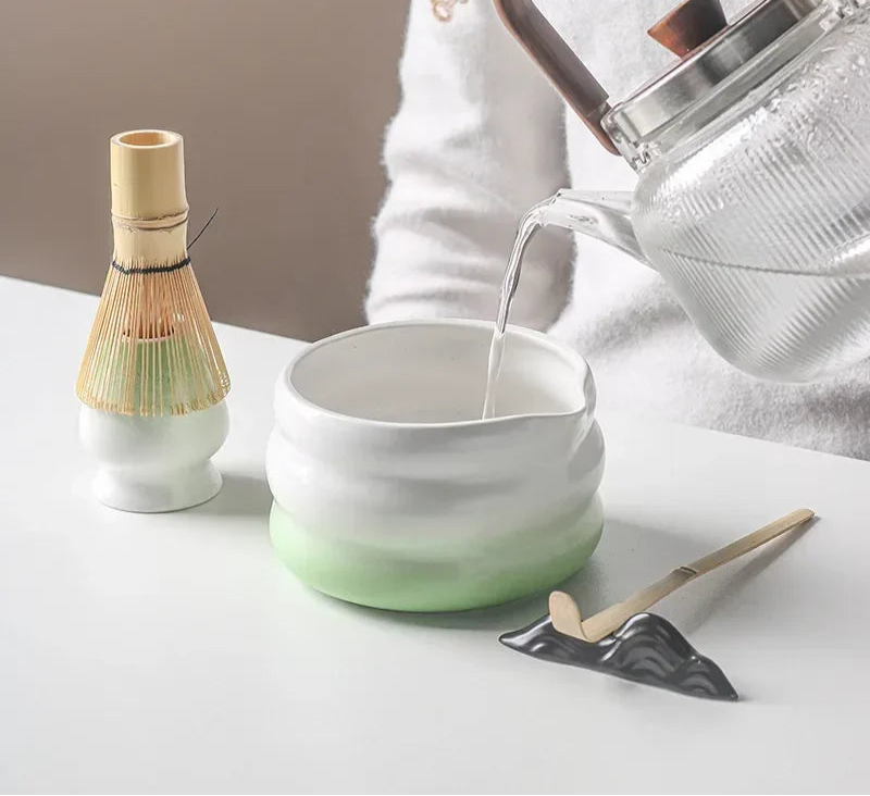 Traditional Matcha Tea Set – Japanese Ceremony Kit with Whisk, Bowl & Accessories | Available in Multiple Colours & Set Sizes