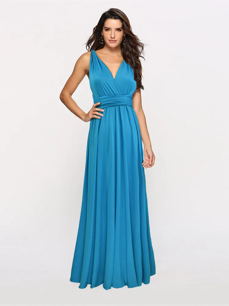 Marzella Multiway Maxi Dress – Tie Wrap Bridesmaid and Formal Occasion Gown in Multiple Colours