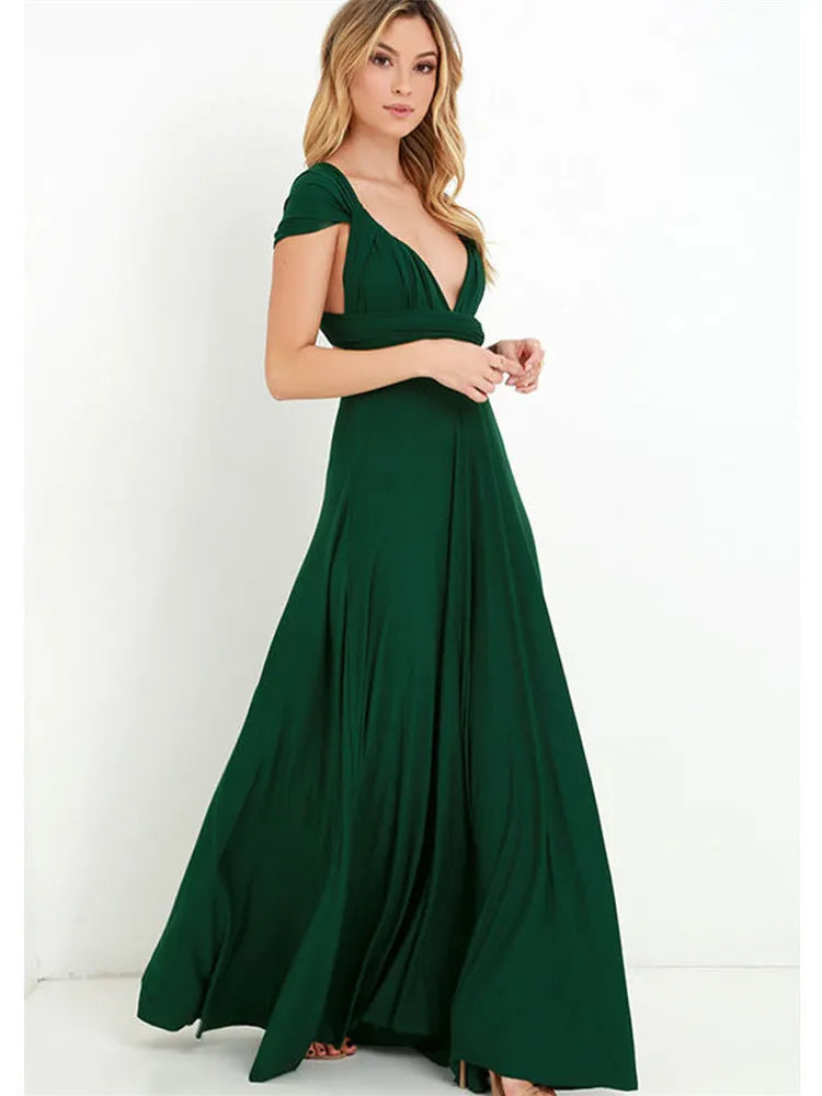 Marzella Multiway Maxi Dress – Tie Wrap Bridesmaid and Formal Occasion Gown in Multiple Colours