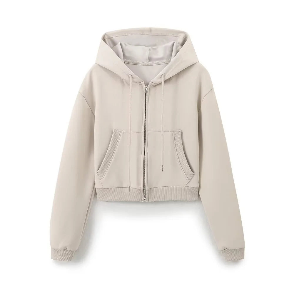Cropped Hoodie & Flared Joggers Co-Ord Set