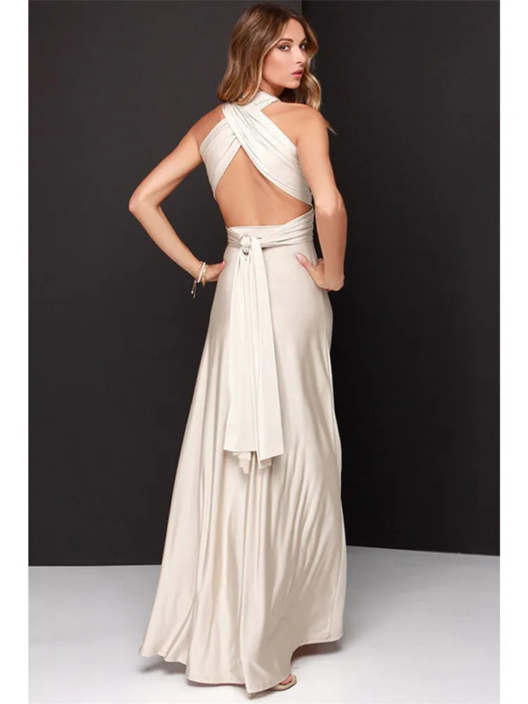 Marzella Multiway Maxi Dress – Tie Wrap Bridesmaid and Formal Occasion Gown in Multiple Colours