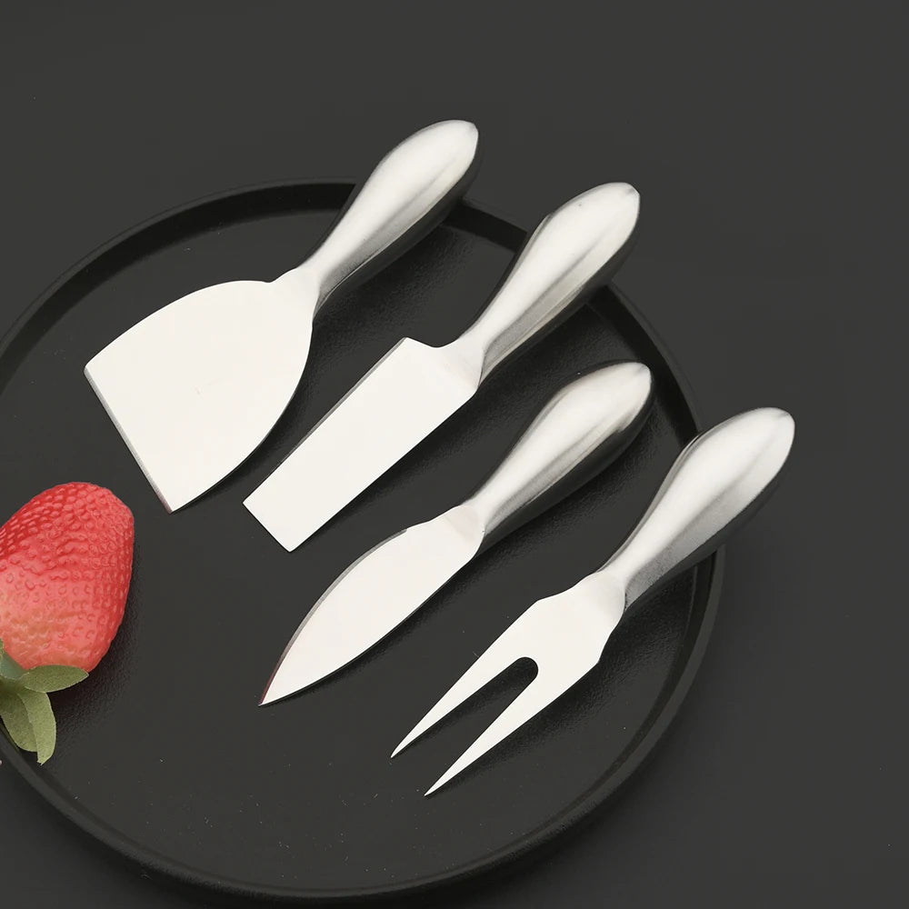 Cheese Knife Set – 6-Piece Stainless Steel Cheese Cutters for Soft & Hard Cheeses - In Various Colours