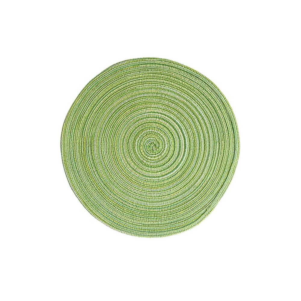 Round Woven Placemats in Vibrant Colours for Stylish Dining