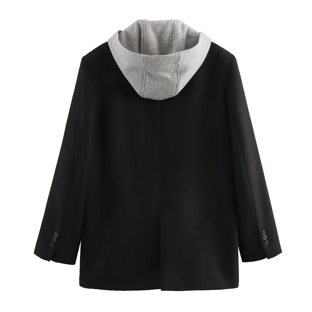 Blazer with Hooded Layer