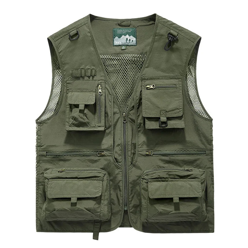 Men’s Tactical Vest – Multi-Pocket Outdoor Utility Gilet