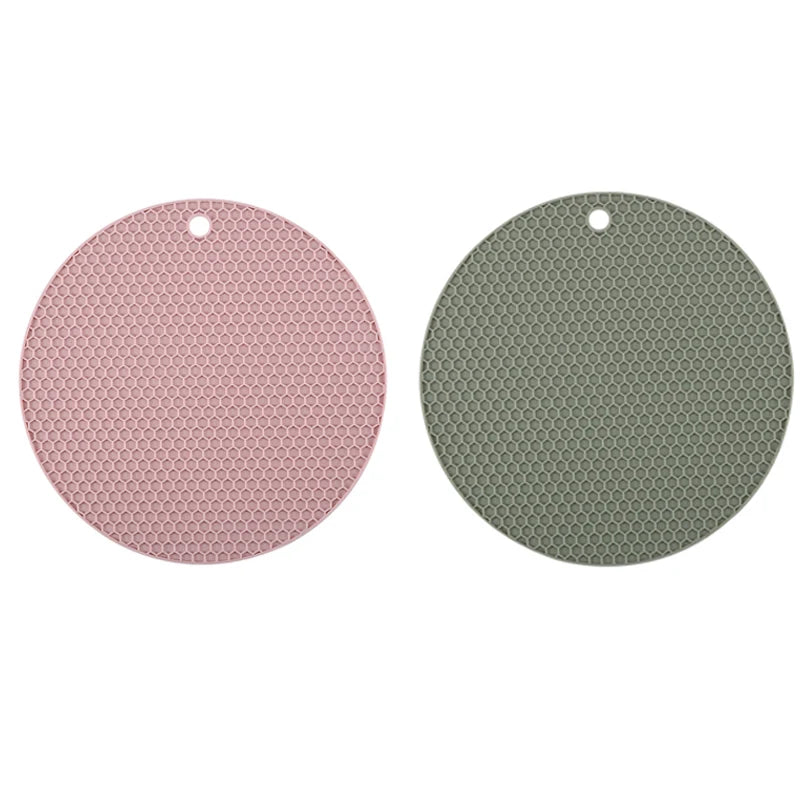 Non-Slip Silicone Trivets for Hot Dishes – 2/4 Piece Set Heat Resistant Table Mats for Kitchen & Dining