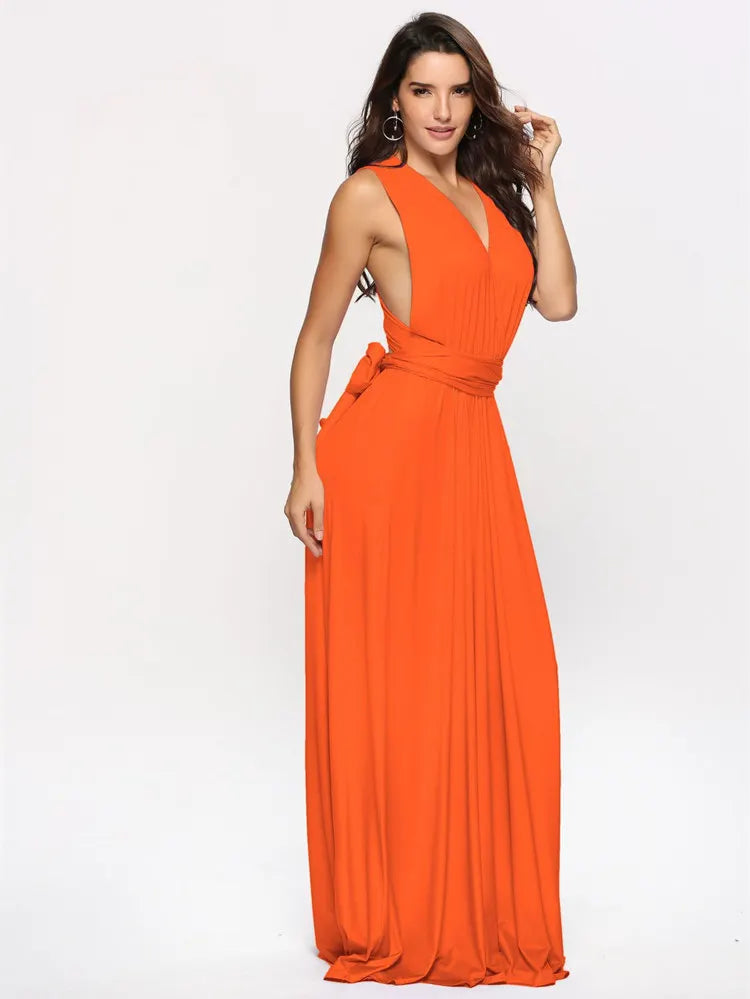 Marzella Multiway Maxi Dress – Tie Wrap Bridesmaid and Formal Occasion Gown in Multiple Colours
