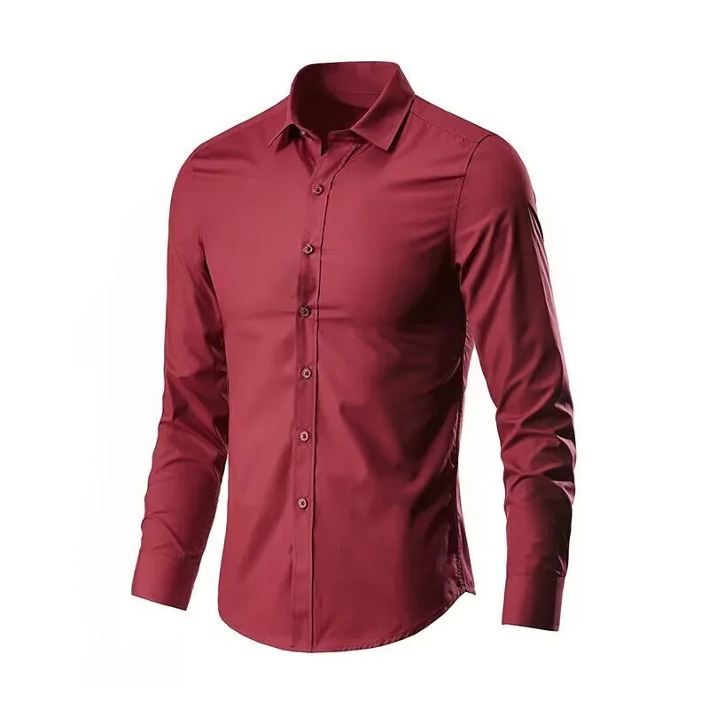 Men's Slim-Fit Long-Sleeve Shirt