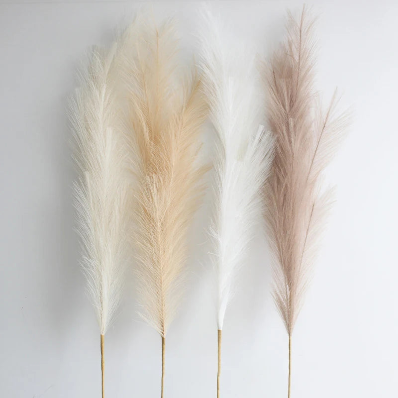 Boho Pampas Grass Bundle – 9 Piece Set of 100cm Fluffy Dried Stems for Home & Wedding Decor