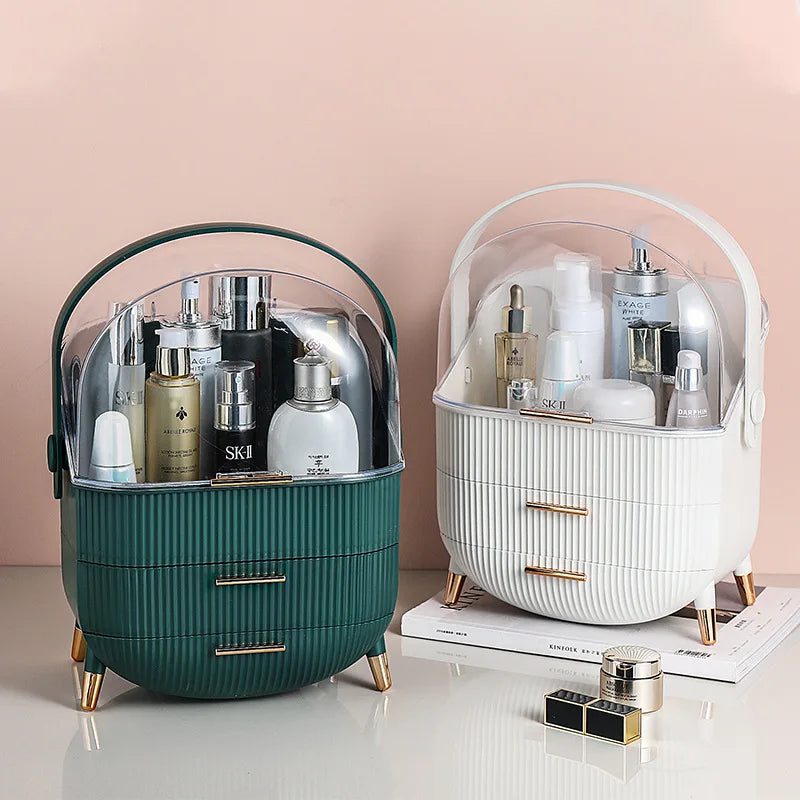 Luxury Cosmetic Organizer with Handle