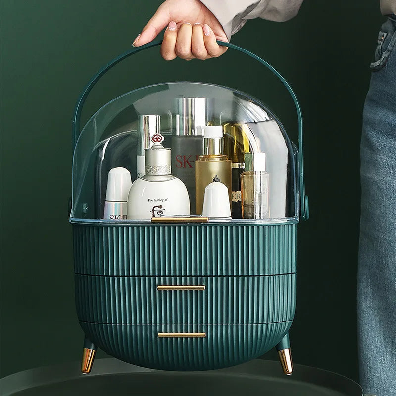Luxury Cosmetic Organizer with Handle
