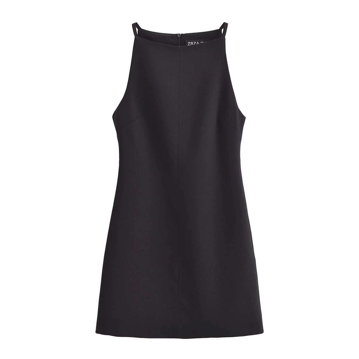 Valoria High Neck Sleeveless Mini Dress – Tailored Summer Day Dress