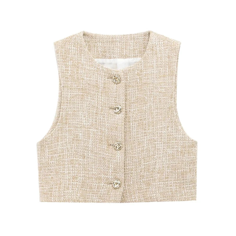 Lunara Tweed Skort Co-Ord Set – Elegant Cream or Black Two-Piece Outfit for Daytime Events & Occasionwear
