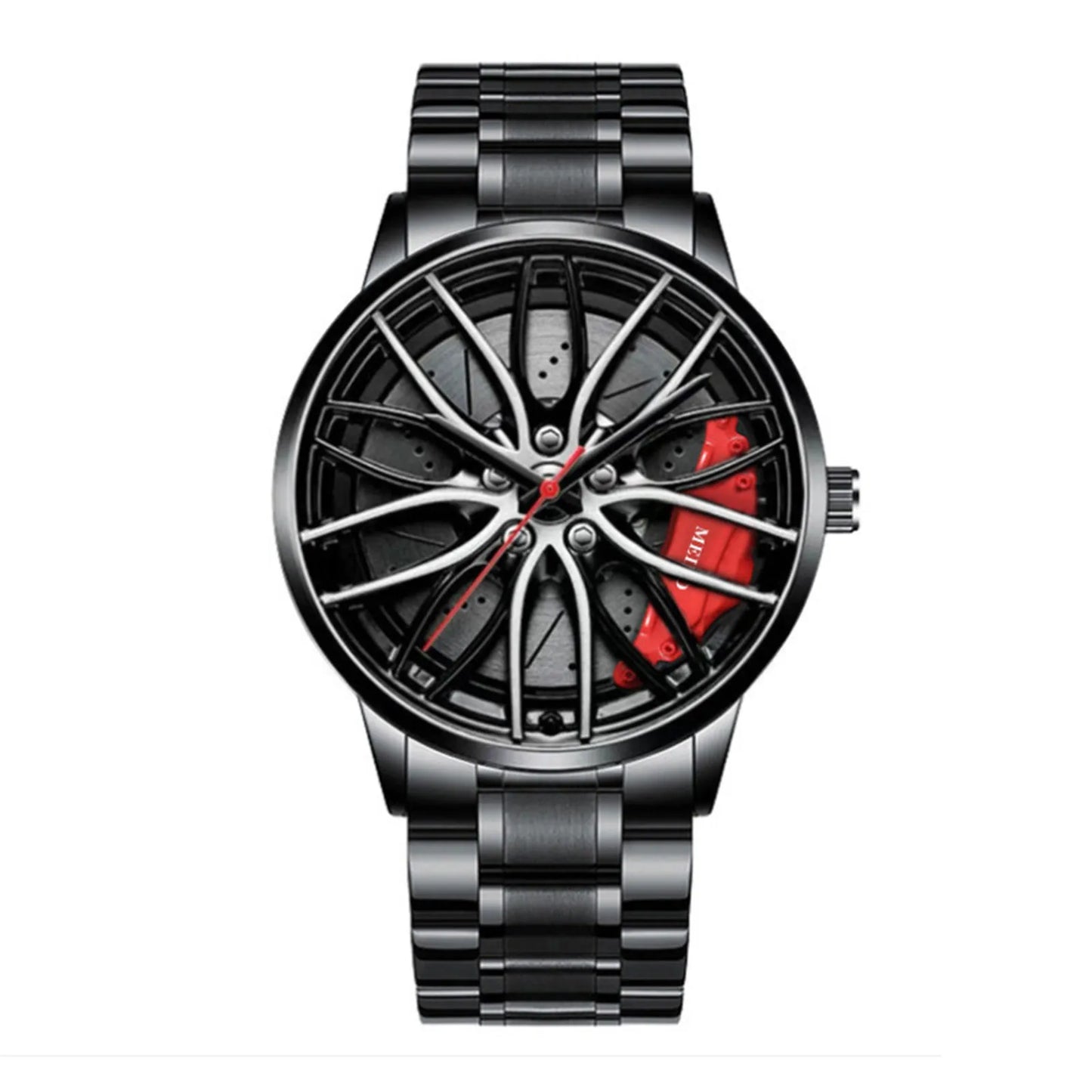 Men's Racing-Inspired Wheel Rim Watch