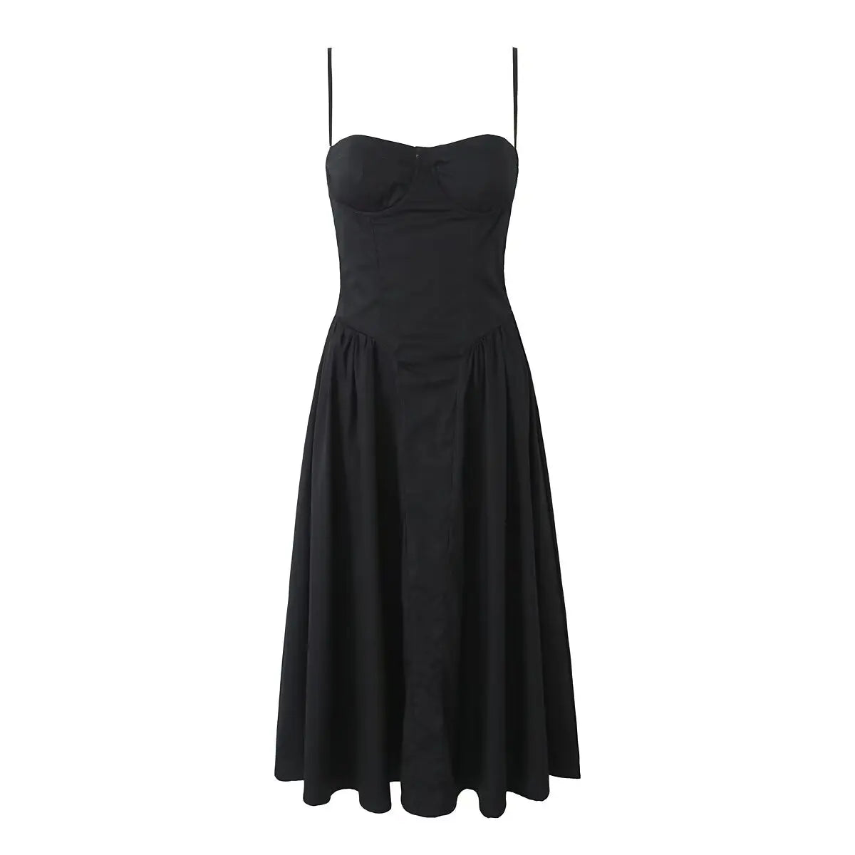 Loretta Sweetheart Neckline Vintage-Inspired Midi Dress – Floral Print, Red, Pink, Navy, White & Black Summer Dresses