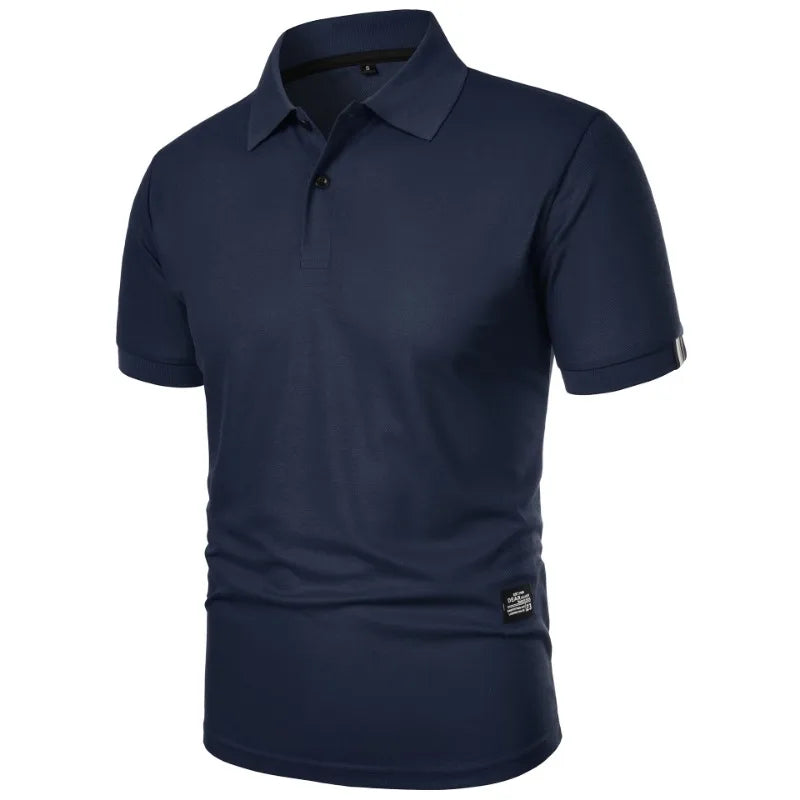 Men’s Short Sleeve Polo Shirt – Classic Smart Casual Top in Beige, Black, Navy, Grey, White, Burgundy, Green & More