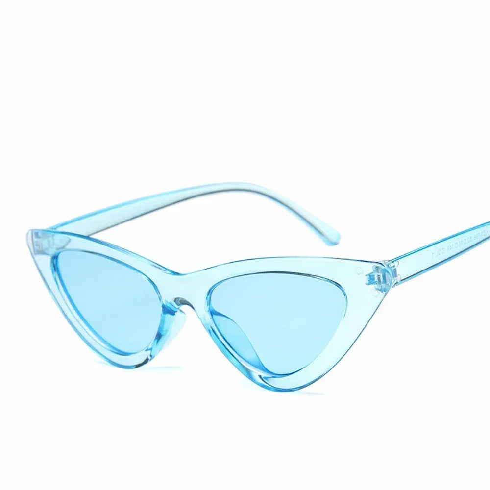 Selene Cat Eye Sunglasses – Vintage Slim Frame UV Eyewear for Women