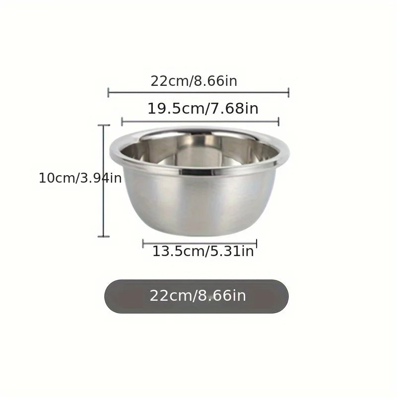 Stainless Steel Pet Food Bowl – Feeding Dish for Dogs and Cats in 18cm, 22cm, 26cm & 30cm Sizes