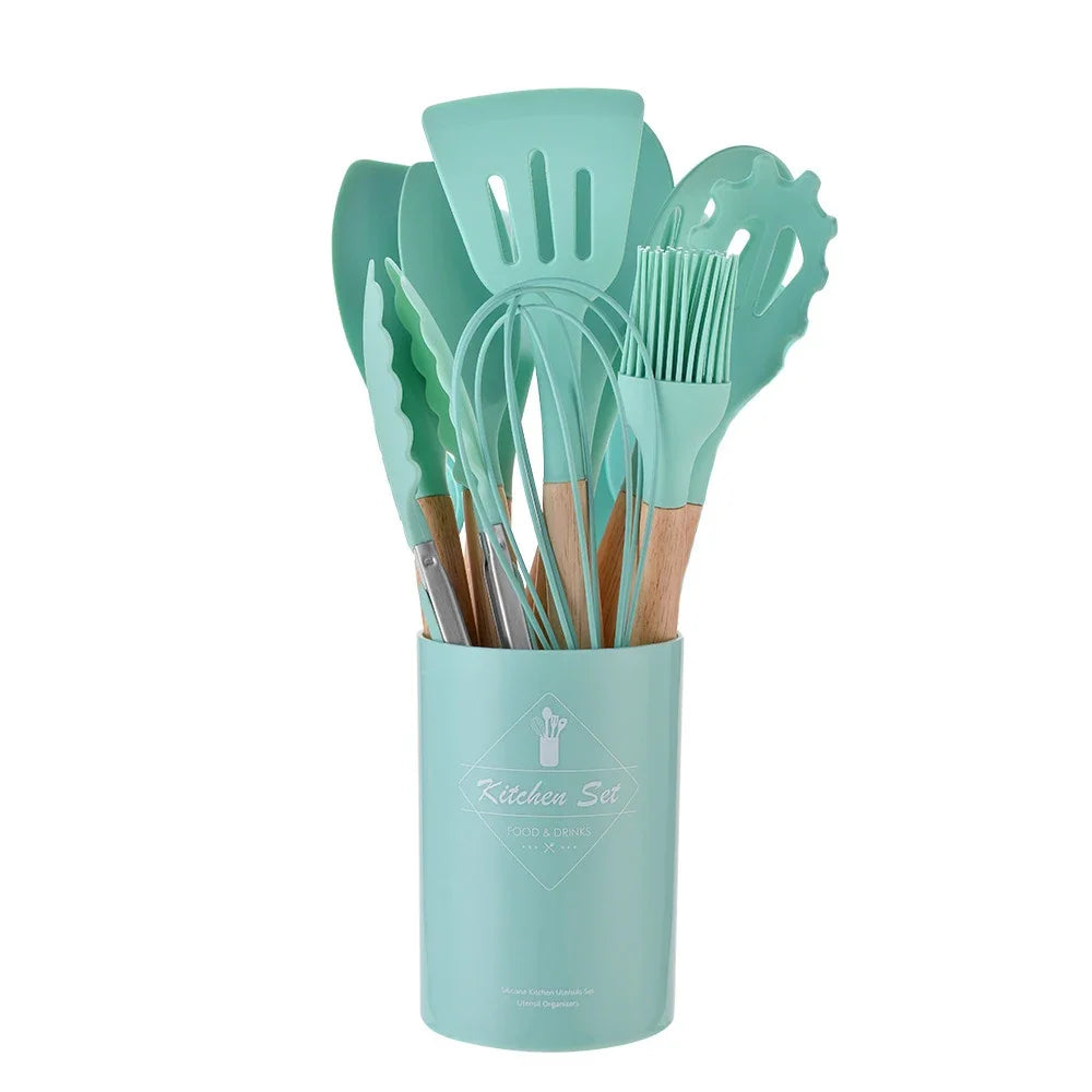 Silicone Kitchenware Utensils Set 12pcs