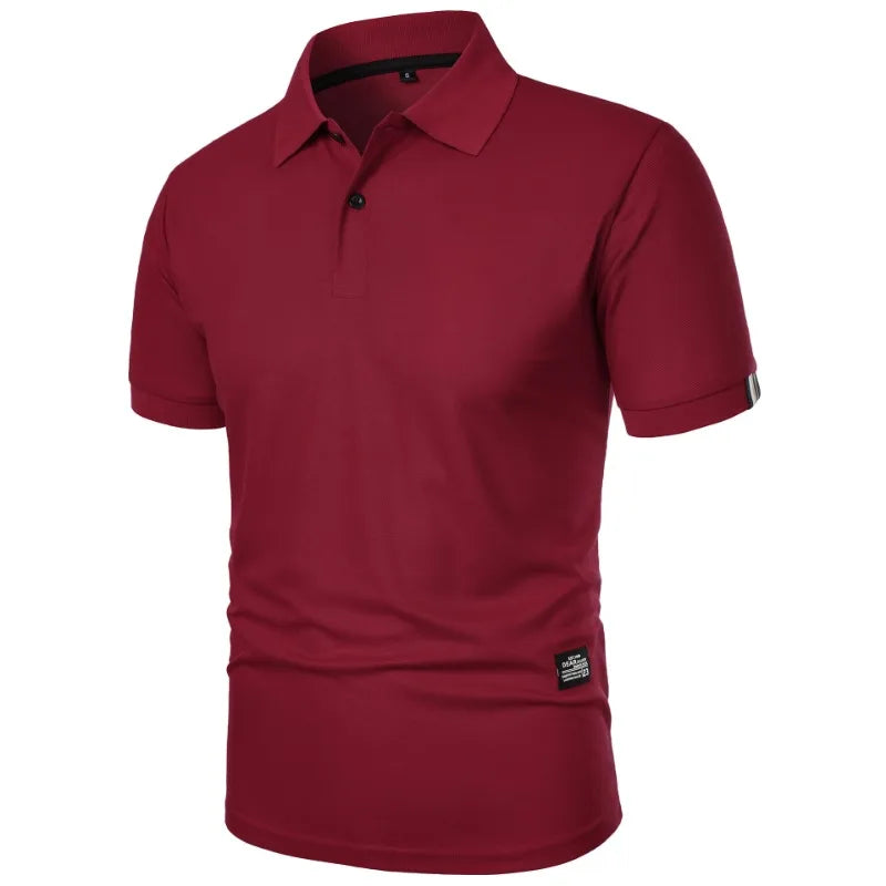 Men’s Short Sleeve Polo Shirt – Classic Smart Casual Top in Beige, Black, Navy, Grey, White, Burgundy, Green & More