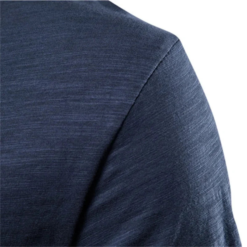 Men’s 100% Cotton V-Neck T-Shirt – Slim Fit Lightweight Short Sleeve Casual Tee