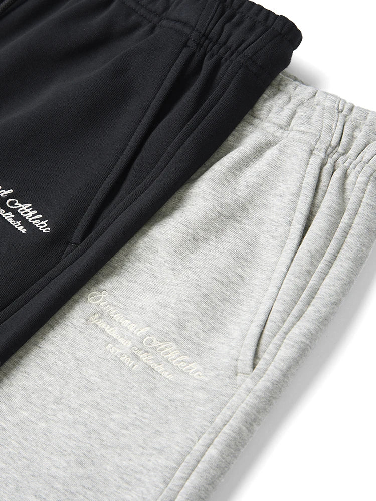 Men’s Drawstring Jogger Shorts – Casual Gym & Streetwear Loungewear in Black or Grey