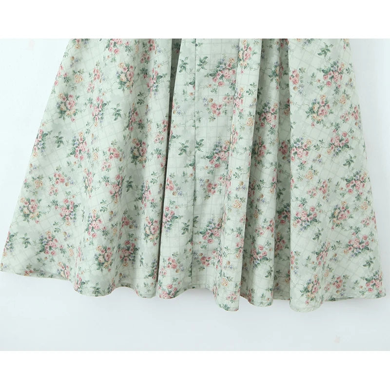 Loretta Sweetheart Neckline Vintage-Inspired Midi Dress – Floral Print, Red, Pink, Navy, White & Black Summer Dresses