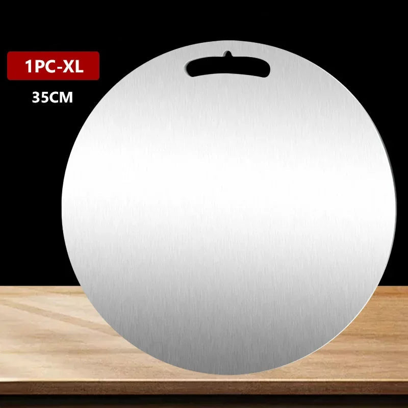Stainless Steel Chopping Boards – Non-Slip, Hygienic Food Prep Boards in Round & Rectangular Styles
