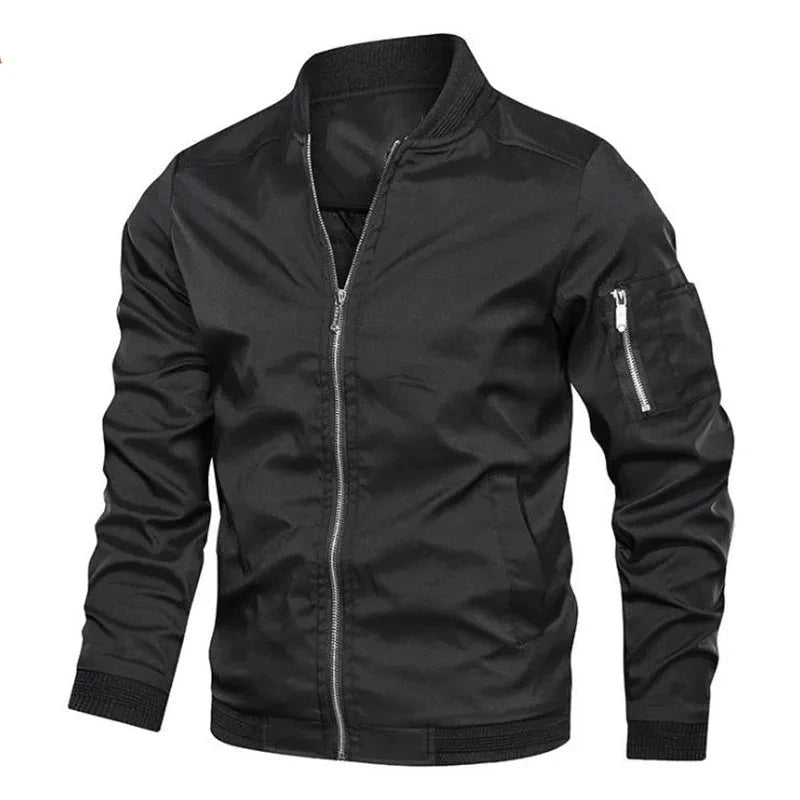 Men’s Bomber Jacket – Lightweight Zip-Up Casual Jacket for Everyday, Streetwear & Smart Outfits