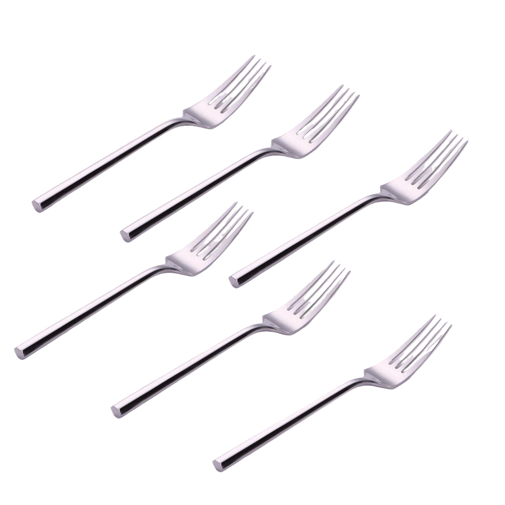 Stainless Steel Mirror / Matte Cutlery Set – 6/16/20 Piece Silver Flatware with Dinner Knives, Forks, Spoons & Dessert Utensils